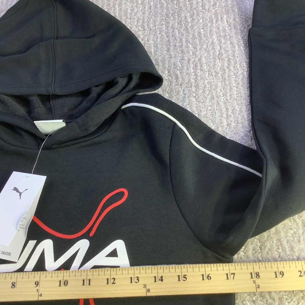 Puma Kids Black Pullover Hoodie & Track Pants Set Loungewear Size M NWT - Picture 8 of 16